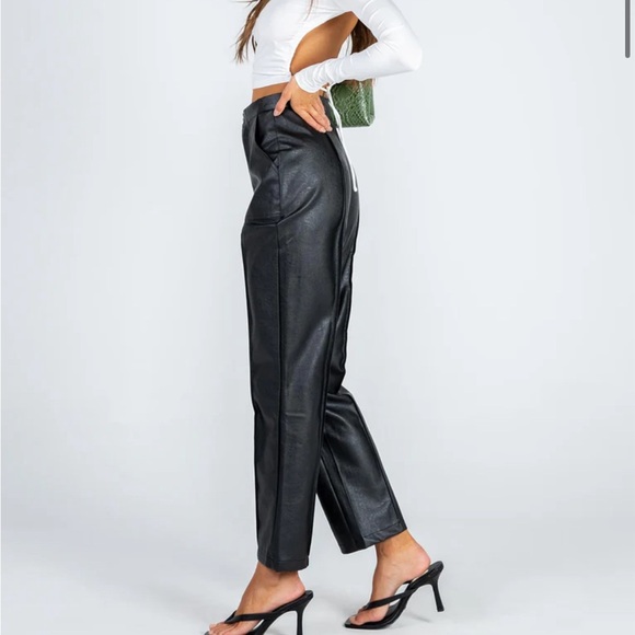 Princess Polly ENCORE PANTS BLACK size 4 - Picture 3 of 7